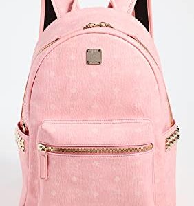 MCM Women's Stark Backpack 37, Blossom Pink Visetos, One Size