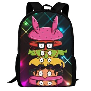 Bob's Animated Burgers Student School Bag College Laptop Backpack Travel Rucksack Office Daypack