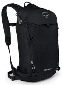osprey soelden 22 men’s backcountry ski and snowboard backpack, black, one size