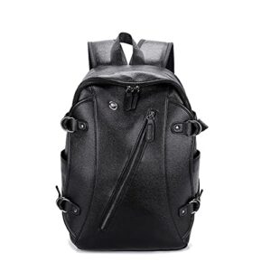 d-studios men’s laptop backpack in synthetic leather, backpack for men in daily uses like work, travel, college and school