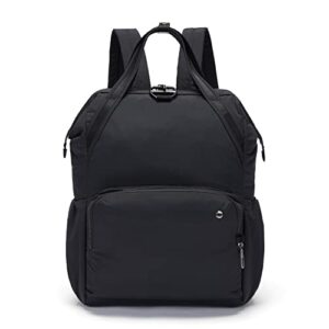 pacsafe women’s citysafe cx 17l anti theft backpack-fits 16 inch macbook pro, econyl black, one size