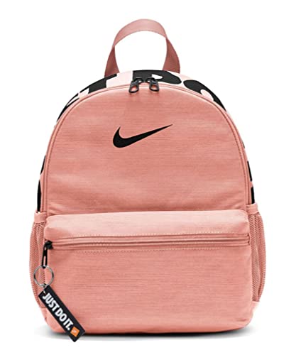 Nike Brasilia "Just Do It" Mini Backpack (Light Madder Root/Light Madder Root/Black)