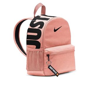 Nike Brasilia "Just Do It" Mini Backpack (Light Madder Root/Light Madder Root/Black)