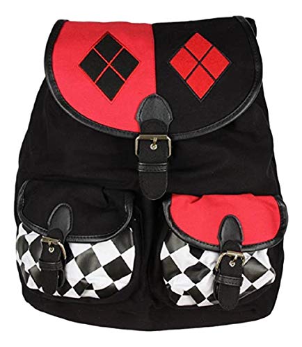 Harley Quinn Superhero Knapsack Backpack 14 by 17 inches