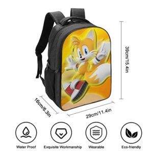 Lyzelre 16.5 inches Backpack, Unisex School Bookbags, Cute Laptop Bag,waterproof Casual Travel Hiking Camping daypack for Boy Girls