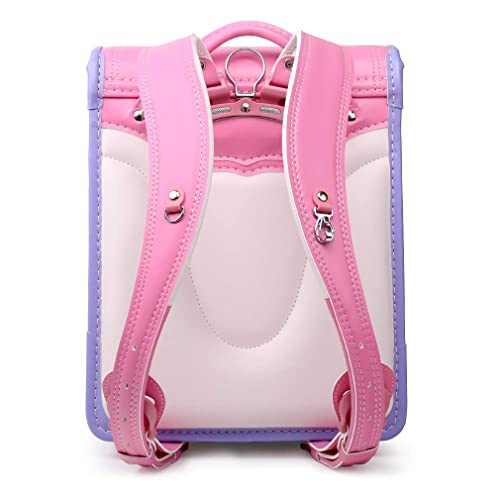 Randoseru Ransel backpack automatic Japanese school bag boys girls PU leather light weight Rain Cover