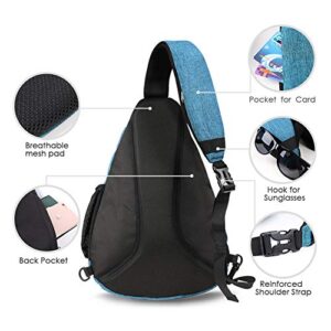 WATERFLY Sling Bag Crossbody Backpack: Over Shoulder Daypack Casual Cross Chest Side Pack