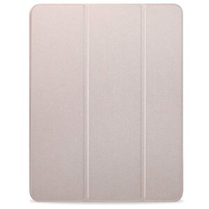 KHOMO iPad Pro 12.9 Inch Case 3rd Generation (Released 2018) - Dual Rose Gold Super Slim Cover with Rubberized Back and Smart Feature