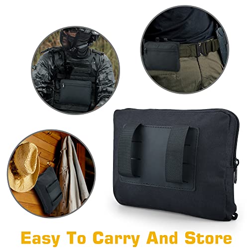 Guayma Small Tactical Foldable Backpack Military Molle Bags Hiking Daypacks For Men&Women Travel Work Outdoors,black