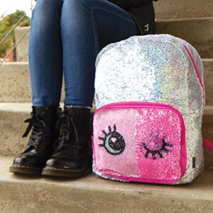 Fashion Angels Magic Sequin Silver Holographic with Reveal Backpack