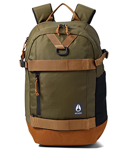 NIXON Gamma Backpack - Dark Olive - Made with REPREVE® Our Ocean™ and REPREVE® recycled plastics.