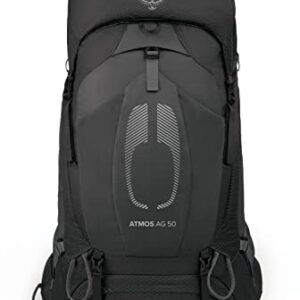 Osprey Atmos AG 50 Men's Backpacking Backpack, Black, Large/X-Large