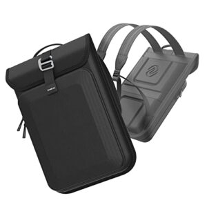 smatree new upgrade hard travel laptop backpack for 15.6-16inch dell laptop , business laptop backpack for men, water resistant backpack for school laptop bag gifts ,black