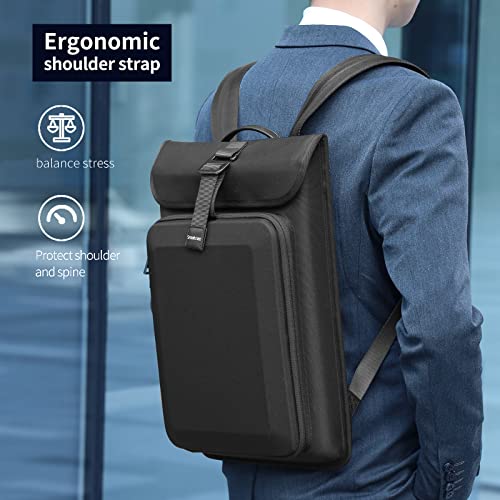 Smatree New Upgrade Hard Travel Laptop Backpack for 15.6-16inch Dell Laptop , Business Laptop Backpack for Men, Water Resistant Backpack for School Laptop Bag Gifts ,Black