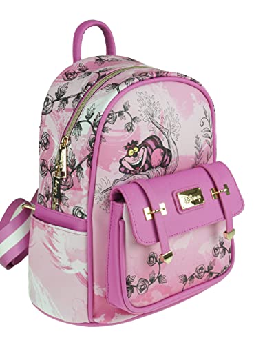 Alice in Wonderland - Cheshire Cat 11" Vegan Leather Mini Backpack - A21819