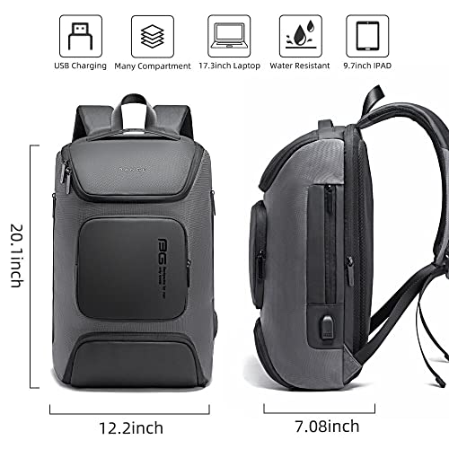 BANGE 17 Inch Laptop Backpack for Men,Travelling Backpack for Business with USB Charger Port,Weekender Carry-On Backpack with Luggage Sleeve for Women and Men…