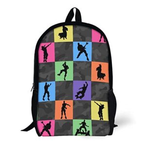 Gaming Cartoon Backpack Casual Lightweight Travel Bookbag,17 Inch Laptop Daypack For Boys Girl