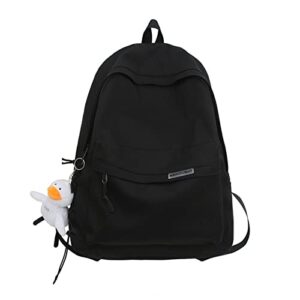 elsegeod laptop backpacks for travel school college work，school backpack anti theft travel daypack large bookbags for teens girls women students,black