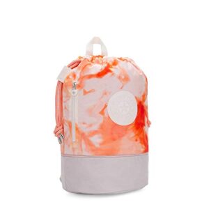 Kipling New Etoko Tie Dye Backpack Tie Dye Red