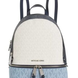 Michael Kors Rhea Zip Backpack (Chambray/Navy)