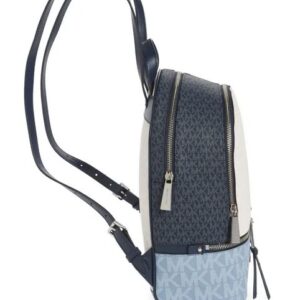 Michael Kors Rhea Zip Backpack (Chambray/Navy)