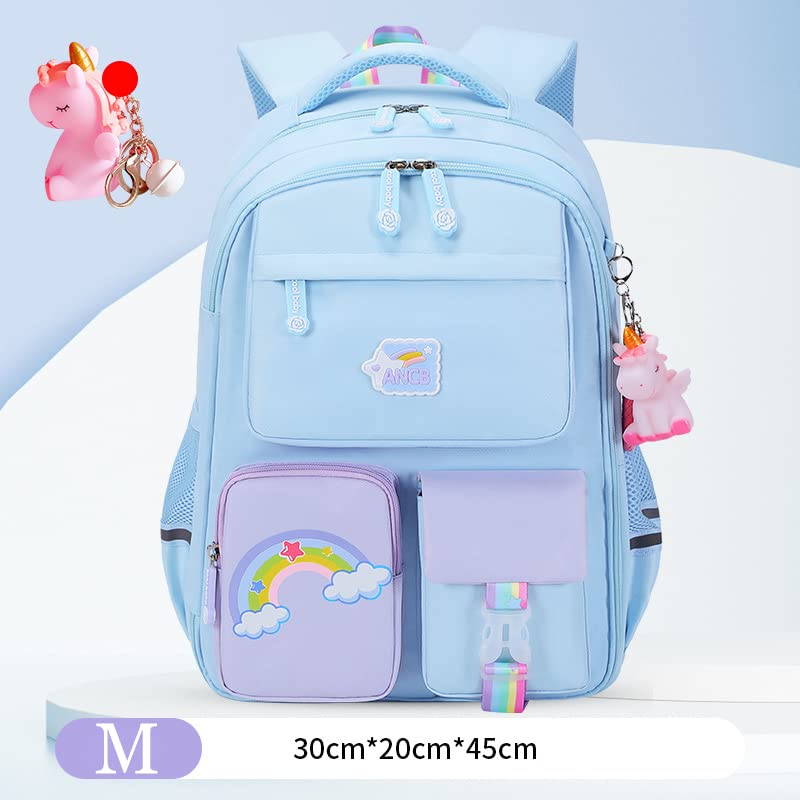 Travel Laptop Backpack Unicorn Waterproof Backpack School Laptop Bag Blue Medium