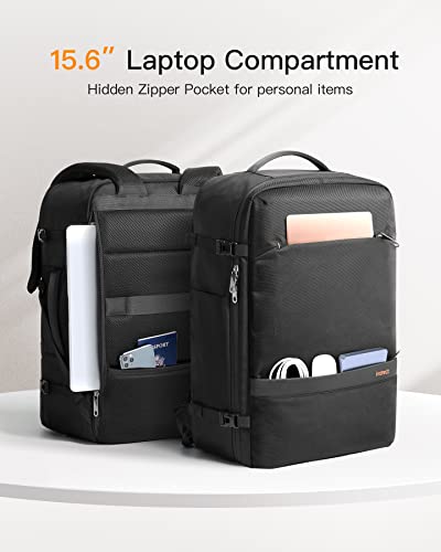 Inateck 42L Carry On Travel Backpack, Airline Approved Extra Large Cabin Luggage Backpack for women men Fit 15.6 Inch Laptop Notebooks for Weekender