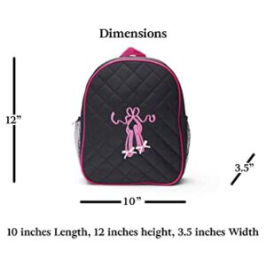 Girls Dance Backpack Bag Ballet Tap with Padded Straps Medium 4-9 Backpack