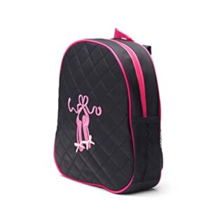 Girls Dance Backpack Bag Ballet Tap with Padded Straps Medium 4-9 Backpack