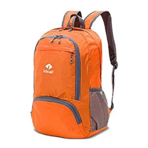 idealtech lightweight packable backpack (orange)