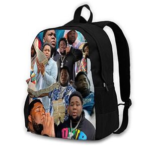 morgan myers backpack school backpack college daypack book bag computer bag laptop travel backpack for men and women, black, one size