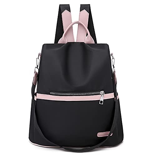 School Backpack for Women Men, College High School Bag for Boys Girls Shoulder BagTravel Backpack Laptop Backpack Fashion Women Oxford Cloth Hit Color Backpacks Travel Anti-theft Knapsacks, Blue, Black, Green, Watermelon, Pink, large 41*30*12cm