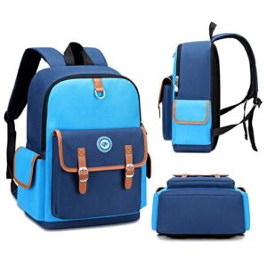 Kids Backpack Children Bookbag Preschool Kindergarten Elementary School Bag for Girls Boys(14182 small blue)