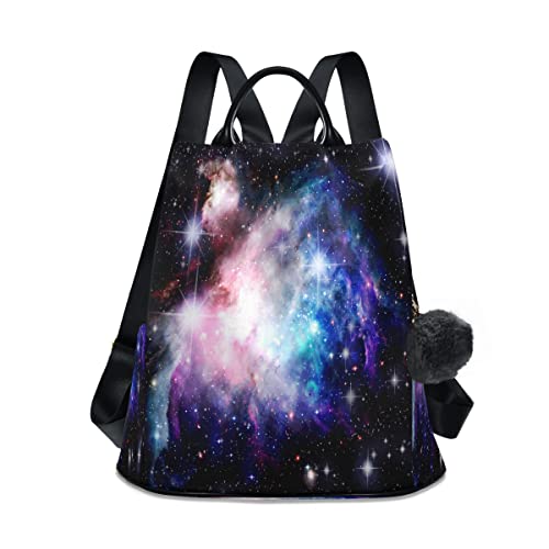 ALAZA Deep Space Nebula Star Women Backpack Anti Theft Back Pack Shoulder Fashion Bag Purse