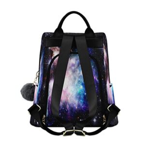 ALAZA Deep Space Nebula Star Women Backpack Anti Theft Back Pack Shoulder Fashion Bag Purse