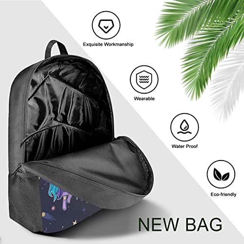 LENG Anime Backpack, 3D Cartoon Printed Bags Travel Backpack, 17 Inch Anime Daypack Gifts For Teens Fans