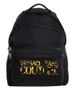 versace jeans couture men backpack black