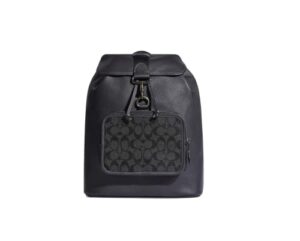 coach sullivan backpack in signature canvas (qb/black/charcoal)