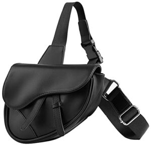 sling bag fashion saddle bag leather crossbody backpack daypack for men & women
