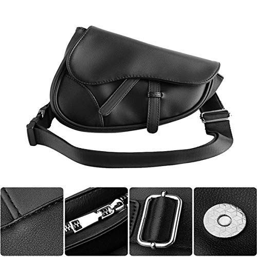 Sling Bag Fashion Saddle Bag Leather Crossbody Backpack Daypack for Men & Women