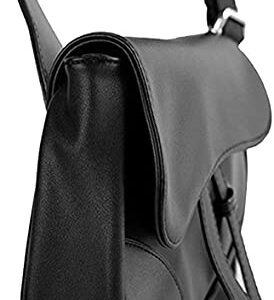 Sling Bag Fashion Saddle Bag Leather Crossbody Backpack Daypack for Men & Women