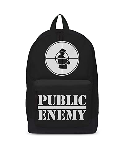 Public Enemy Backpack Bag Target Band Logo Official Black Size One Size