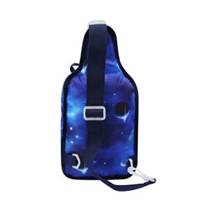 Cute Cartoon Sling Bag for Little Boys Astronaut Airplane Dinosaur Chest Bag Samll Crossbody Bag Casual Daypack Shouder Bag