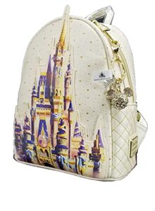 theme parks disney parks 50th anniversary celebration designer castle backpack, medium
