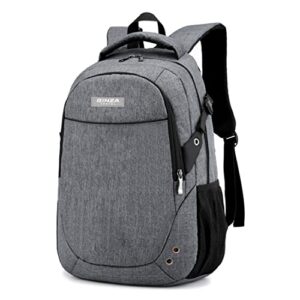 primicia ginzatravel laptop backpack anti theft water resistant backpacks school computer bookbag (grey)