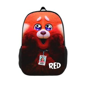 turnning red backpack teens school bag backpack for laptop bag large capacity travel backpack 17 inch gift, black