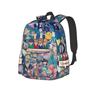 anime eddsworld backpack unique travel laptop backpack business daypack microfiber large backpack for teen boys and girls
