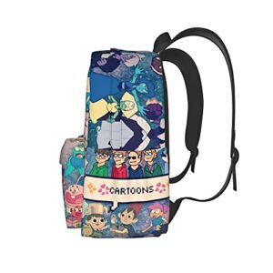 Anime Eddsworld Backpack Unique Travel Laptop Backpack Business Daypack Microfiber Large Backpack For Teen Boys And Girls