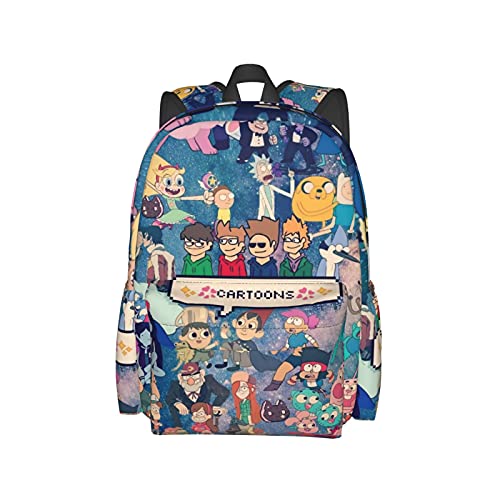 Anime Eddsworld Backpack Unique Travel Laptop Backpack Business Daypack Microfiber Large Backpack For Teen Boys And Girls