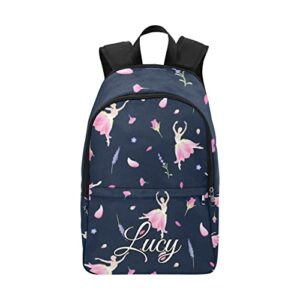 ballet dance backpack ballerina girl school backpack for girls boys custom backpack personalized name school bag bookbag